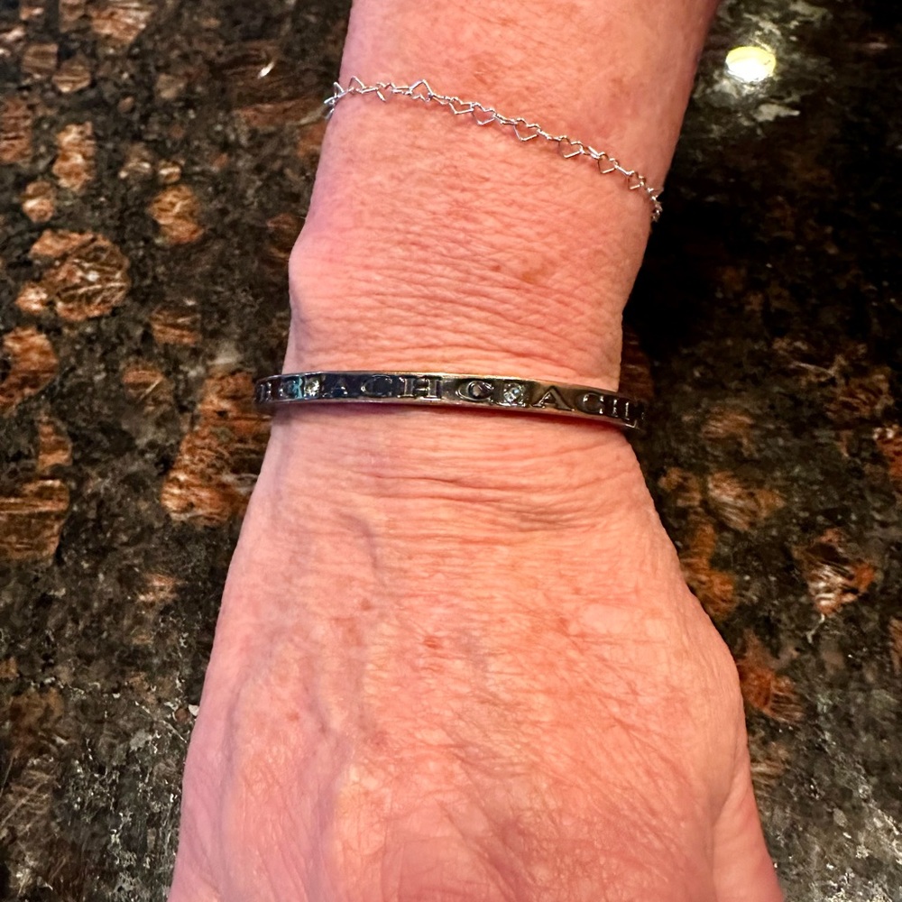Coach Signature Hinged Bracelet - Brown